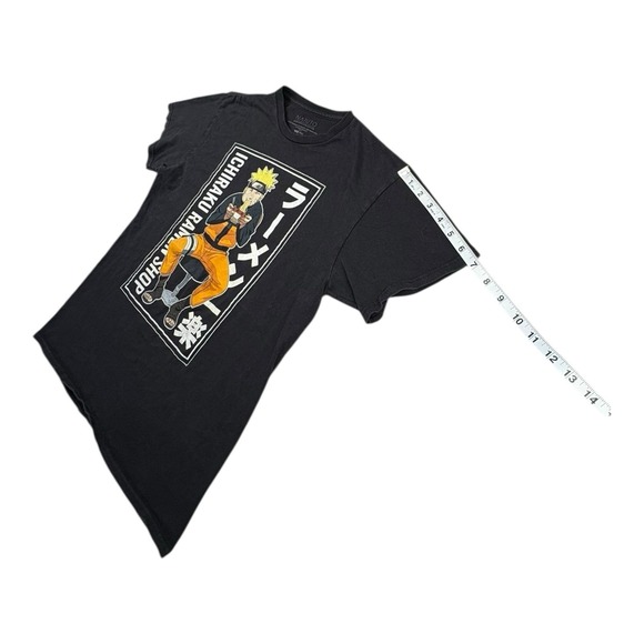 Naruto Ichiraku Ramen Shop T-Shirt Medium Black Anime Tee Shippuden - Picture 4 of 6